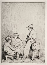 La Carte. Théodule Ribot (French, 1823-1891). Etching