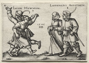 The Village Wedding:  Jacob Hewmon / Lawrencius Augstmon, 1546. Hans Sebald Beham (German,