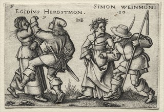 The Village Wedding:  Egidius Herbstmon / Simon Weimon, 1546. Hans Sebald Beham (German, 1500-1550)