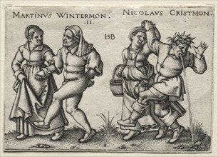 The Village Wedding:  Martinus Wintermon / Nicolaus Cristmon, 1546. Hans Sebald Beham (German,