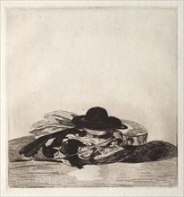 Fronttispiece for an Edition of Etchings: Hat and Guitar, 1862. Edouard Manet (French, 1832-1883).