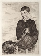 Le gamin au chien, avec le cabas. Edouard Manet (French, 1832-1883). Etching