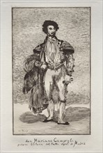 Le Bailarin ( Don Mariano Camprubi ). Edouard Manet (French, 1832-1883). Etching