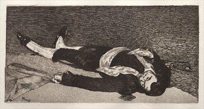 Torero mort. Edouard Manet (French, 1832-1883). Etching and aquatint