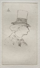 Baudelaire de profil. Edouard Manet (French, 1832-1883). Etching