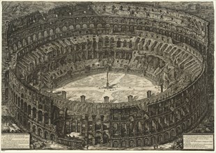 Views of Rome:  The Colosseum, 1776. Giovanni Battista Piranesi (Italian, 1720-1778). Engraving