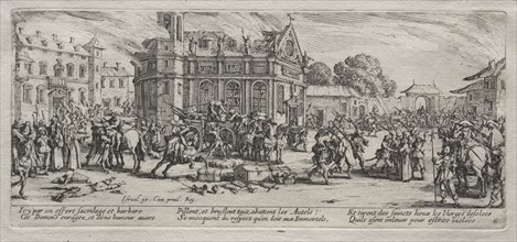 Devastation of a Monastery. Jacques Callot (French, 1592-1635). Etching