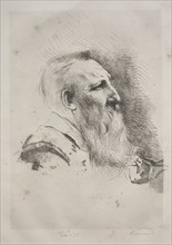 Auguste Rodin, 1900. Albert Besnard (French, 1849-1934). Etching and drypoint; sheet: 42.3 x 31.2