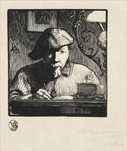 Self-Portrait, 1895. Auguste Louis Lepère (French, 1849-1918). Wood engraving