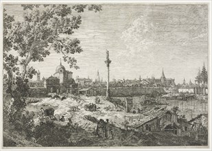 Panorama of a City on a River. Antonio Canaletto (Italian, 1697-1768). Etching