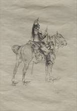 The Cavalryman, 1875. Édouard Detaille (French, 1848-1912). Etching