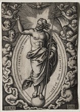 The Saviour, 1546. Hans Sebald Beham (German, 1500-1550). Engraving