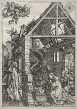 Life of the Virgin:  The Nativity, 1504-1505. Albrecht Dürer (German, 1471-1528). Woodcut