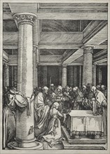 Life of the Virgin:  Presentation of Jesus in the Temple, 1504-1505. Albrecht Dürer (German,