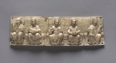 Plaque from a Portable Altar: Christ and the Apostles, 1050-1100. Germany, Lower Rhine Valley,