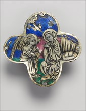 Quatrilobed Plaque (pair): The Annunciation and The Descent from the Cross, c. 1350-1400. Spain,