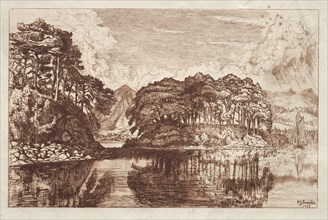 The Lake, 1875. Philip Gilbert Hamerton (British, 1834-1894). Etching