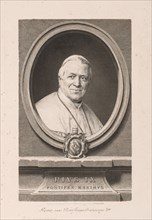 Pius IX, 1873. Claude-Ferdinand Gaillard (French, 1834-1887). Engraving