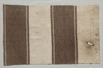 Fragment formed of Four Separate Fabrics Joined, c. 1100-1400. Peru, Central Coast, Chancay,