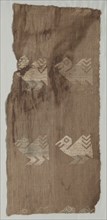 Fragment, c. 1100-1400. Peru, North Coast, Chimu Culture, 12th-15th century. Plain cloth, brocaded;
