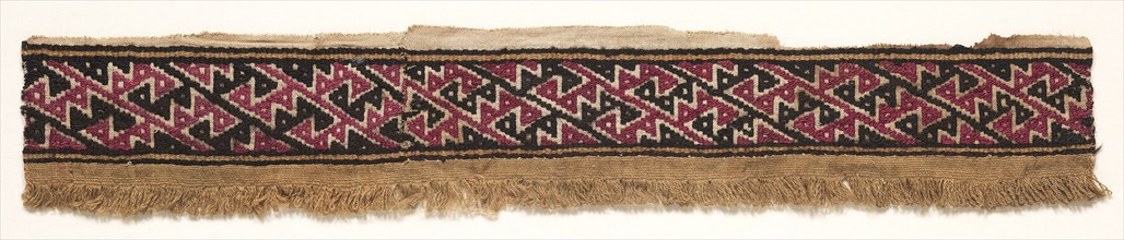 Border Strip, c. 1100-1400. Peru, Central Coast, Chancay, 12th-15th century. Tabby weave with