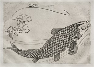 Dinner Service (Rousseau service): Large fish in a Japanese style (no. 19), 1866. Félix Bracquemond
