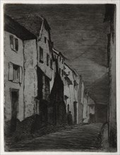 Street at Saverne. James McNeill Whistler (American, 1834-1903). Etching