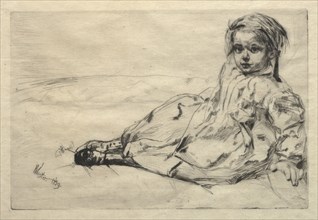 Bibi Valentin, 1859. James McNeill Whistler (American, 1834-1903). Etching