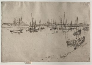 San Giorgio, Venice, 1886. James McNeill Whistler (American, 1834-1903). Etching