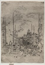 The Piazzetta, 1880. James McNeill Whistler (American, 1834-1903). Etching