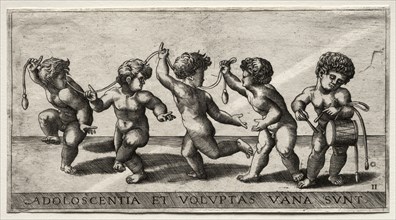 Children Dancing to a Drum, mid-16th century. Giorgio Reverdino (Italian, active c. 1531-1564/70).