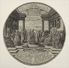 The Venetian Ball. Theodor de Bry (Flemish, 1528-1598). Engraving