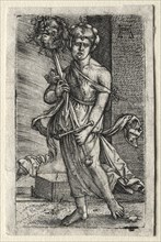 Judith, 1520-1526. Albrecht Altdorfer (German, c. 1480-1538). Engraving