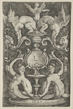 Panel of Ornament, 1528. Lucas van Leyden (Dutch, 1494-1533). Engraving