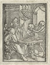 The Dance of Death:  The Astrologer; The Rich Man. Hans Holbein (German, 1497/98-1543). Woodcut