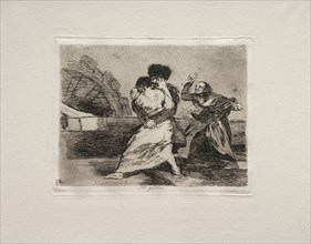 The Horrors of War:  They Don't Like It. Francisco de Goya (Spanish, 1746-1828). Etching