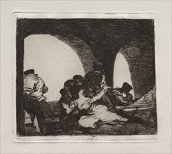 The Horrors of War:  Bitter to be Present. Francisco de Goya (Spanish, 1746-1828). Etching