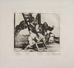 The Horrors of War:  It's a Hard Step!. Francisco de Goya (Spanish, 1746-1828). Etching