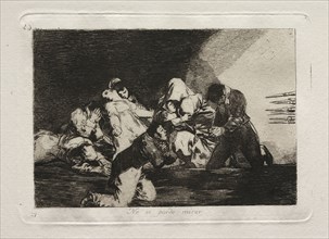 The Horrors of War:  One Can't Look. Francisco de Goya (Spanish, 1746-1828). Etching