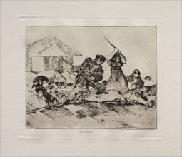 The Horrors of War:  Rabble. Francisco de Goya (Spanish, 1746-1828). Etching and aquatint