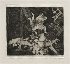The Horrors of War:  Ravages of War. Francisco de Goya (Spanish, 1746-1828). Etching