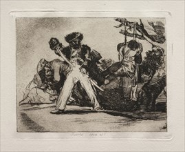 The Horrors of War:  That's Tough!. Francisco de Goya (Spanish, 1746-1828). Etching and aquatint