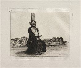 The Horrors of War:  On Account of a Knife. Francisco de Goya (Spanish, 1746-1828). Etching