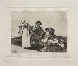The Horrors of War:  The Worst is to Beg. Francisco de Goya (Spanish, 1746-1828). Etching