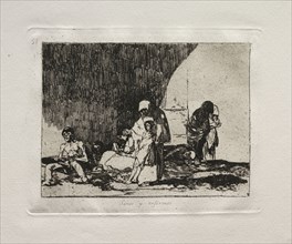 The Horrors of War:  The Healthy and the Sick. Francisco de Goya (Spanish, 1746-1828). Etching