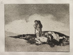 The Horrors of War:  There is No One to Help Them. Francisco de Goya (Spanish, 1746-1828). Etching