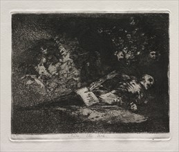 The Horrors of War:  Nothing. The Event Will Tell. Francisco de Goya (Spanish, 1746-1828). Etching