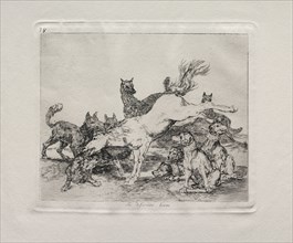 The Horrors of War:  He Defends Himself Well. Francisco de Goya (Spanish, 1746-1828). Etching