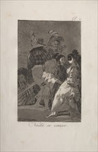 Caprichos:  No One Knows Himself. Francisco de Goya (Spanish, 1746-1828). Etching and aquatint