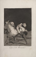 Caprichos:  They Carried Her Off!. Francisco de Goya (Spanish, 1746-1828). Etching and aquatint